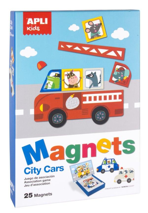 Apli Kids magnetinis žaidimas „Mašinos“ | 
