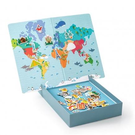 Apli Kids magnetinis žaidimas „Pasaulio žemėlapis“ | 