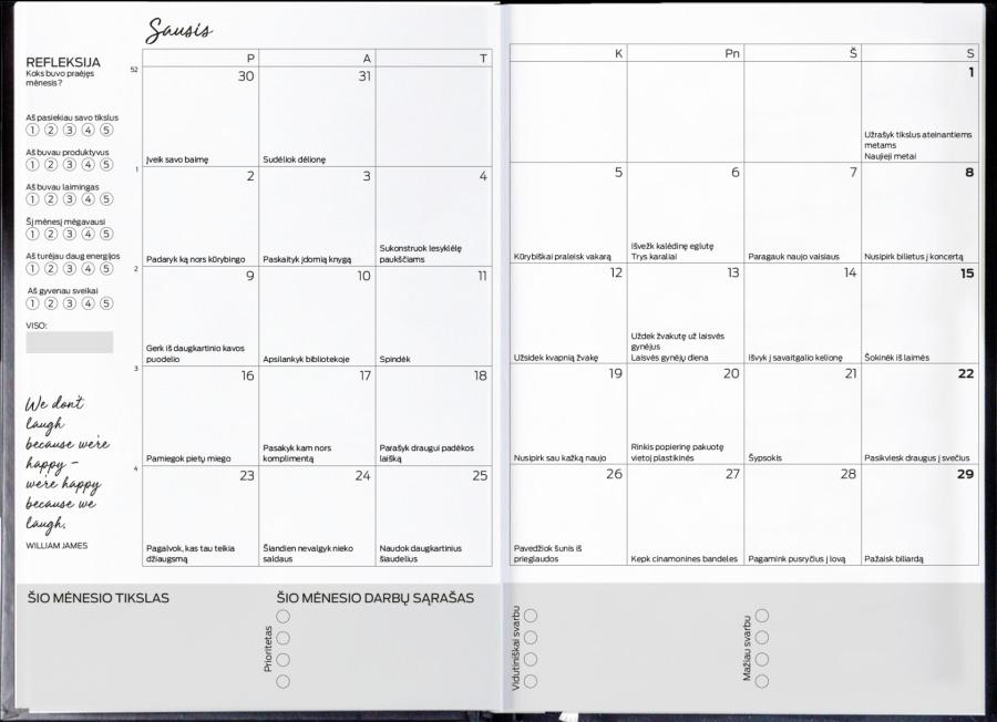 Laimės kalendorius-darbo knyga „Goals“ mokslo metams 23/24 | 