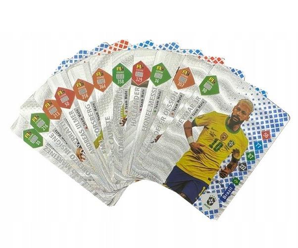 Futbolo kortelių rinkinys ( Sidabrinė kolekcija) - pasaulio žvaigždės, 50 vnt. | 