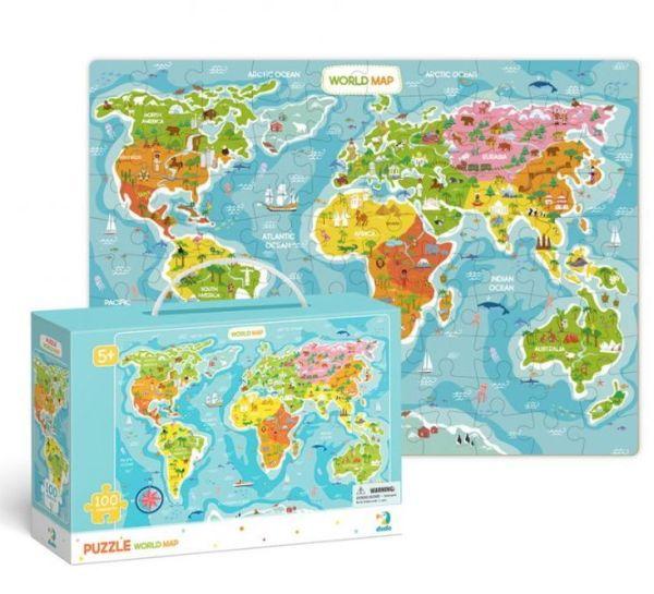 Dodo dėlionė „Pasaulio žemėlapis“ (100 det.) | 
