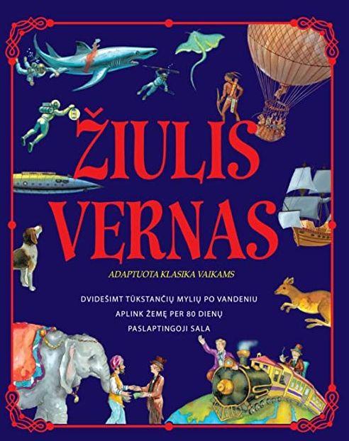 Dvidešimt tūkstančių mylių po vandeniu. Aplink žemę per 80 dienų. Paslaptingoji sala (knyga su defektais) | Žiulis Vernas (Jules Verne)