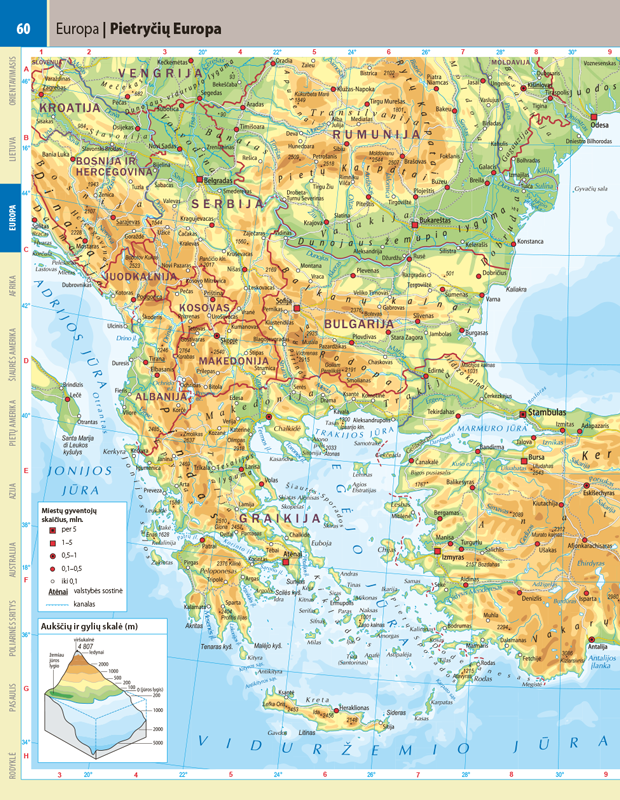 Gaublys. Geografijos atlasas IX-XII klasėms | 