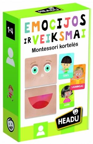 Montessori kortelės „Emocijos ir veiksmai“ LT | 