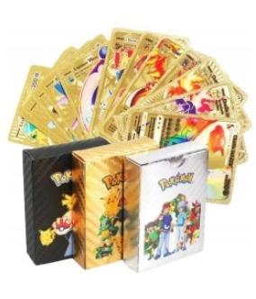 Juodos, auksinės ir sidabrinės Pokemon kortos (165 vnt.) | 
