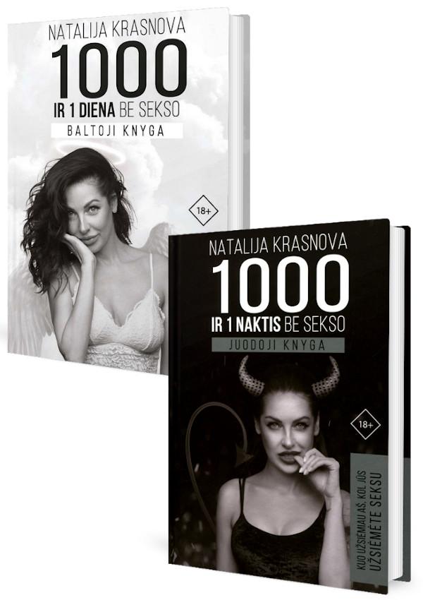 Knygų rinkinys. 1000 ir viena diena be sekso. Baltoji knyga + 1000 ir viena naktis be sekso. Juodoji knyga | Natalija Krasnova