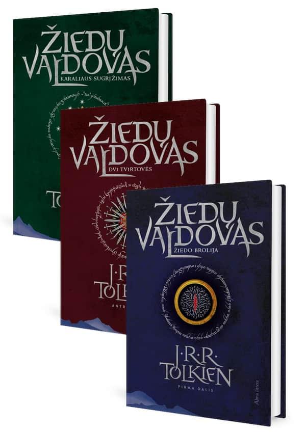 KOMPLEKTAS. Trilogija ŽIEDŲ VALDOVAS (1, 2 ir 3 dalys) | J. R. R. Tolkien