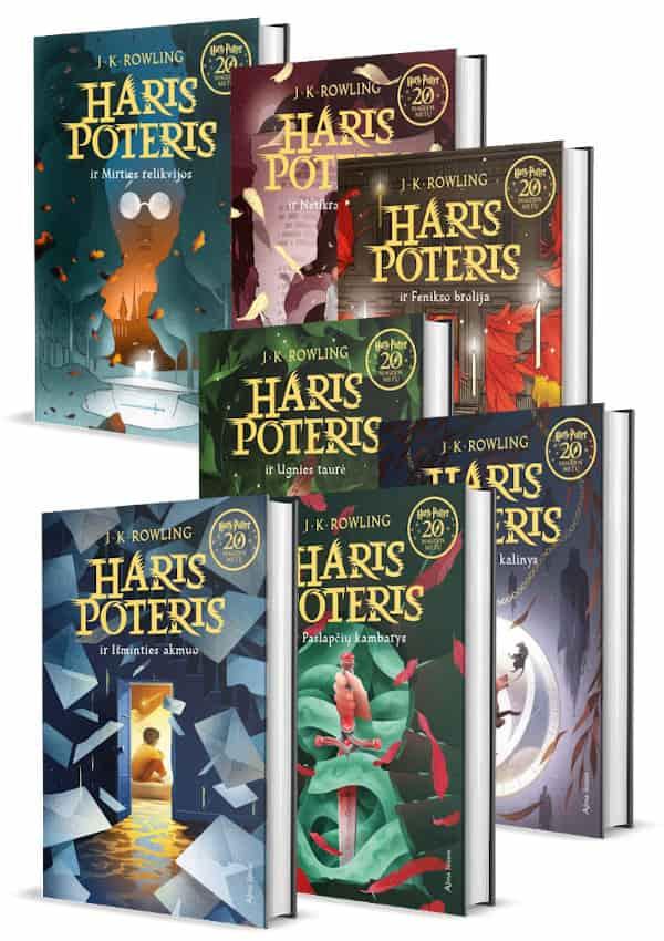 KNYGŲ RINKINYS. HARIS POTERIS. Visos (1-7) serijos knygos | J. K. Rowling