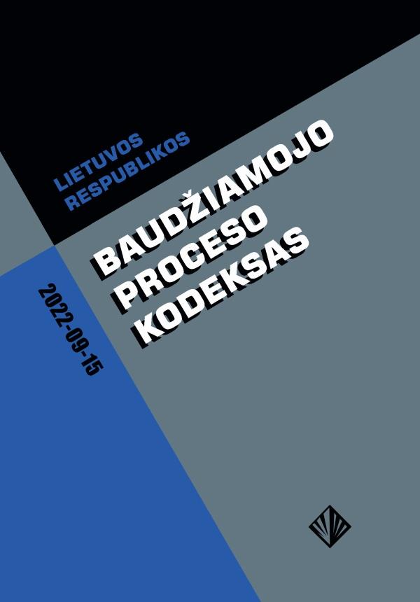 Lietuvos Respublikos baudžiamojo proceso kodeksas (2022-09-15) | 