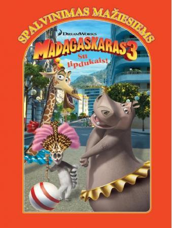 Madagaskaras 3. Spalvinimo knygelė su lipdukais | Disney