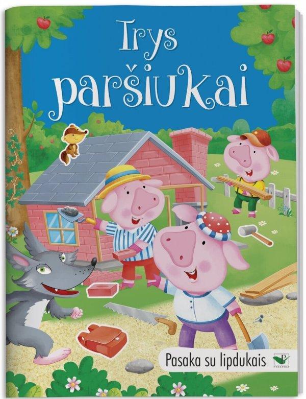 Pasaka su lipdukais. Trys paršiukai 1