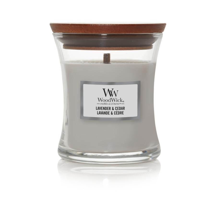 „WoodWick“ žvakė Mini Core Lavender & Cedar