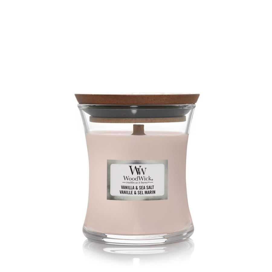 „WoodWick“ žvakė Mini Core Vanilla & Sea Salt