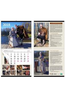 2018 m. sieninis kalendorius su senovės lietuvių kostiumais | 