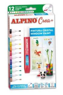 Dažai stiklui ALPINO Crea+ (12 spalvų) | 