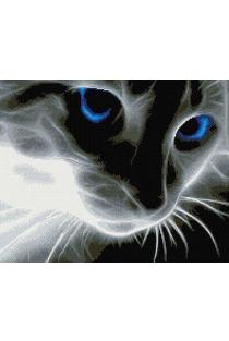 Deimantinė mozaika. Mėlynakė katė | 