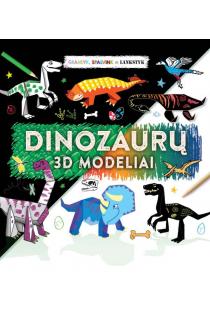 Dinozaurų 3D modeliai. Grandyk, spalvink ir lankstyk | 