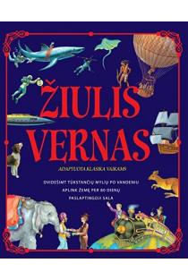 Dvidešimt tūkstančių mylių po vandeniu. Aplink žemę per 80 dienų. Paslaptingoji sala (knyga su defektais) | Žiulis Vernas (Jules Verne)