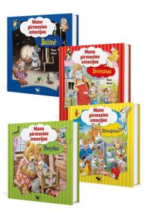 KNYGŲ RINKINYS. Mano PIRMOSIOS emocijos. Baimė + Drovumas + Džiaugsmas + Pavydas | Tony Wolf