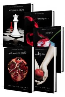 KNYGŲ RINKINYS. SAULĖLYDŽIO SAGA. Visos (1-5) serijos knygos | Stephenie Meyer