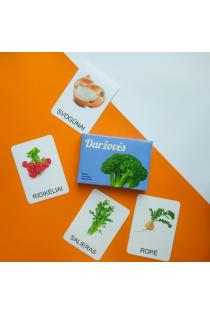Lavinamųjų kortelių rinkinys „Daržovės“ | 