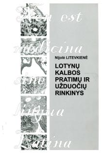 Lotynų kalbos pratimų ir užduočių rinkinys (knyga su defektais) | Nijolė Litevkienė