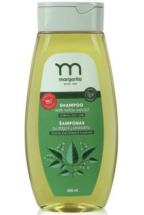 MARGARITA Šampūnas su dilgėlių ekstraktu normaliems ir riebiems plaukams (400 ml) | 