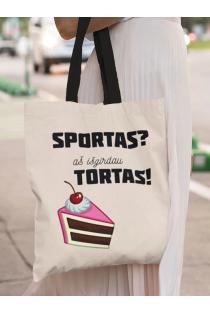 Medžiaginis maišelis „Sportas-Tortas“ | 