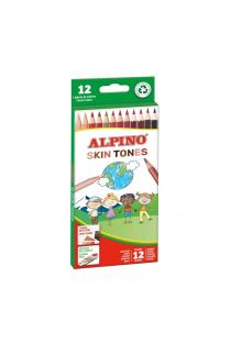 Pieštukai spalvoti ALPINO Skin tones 12 sp. | 