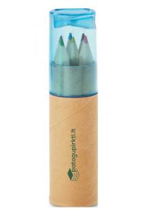 Pieštukinė - 6 spalvotų pieštukų rinkinys su drožtuku | 