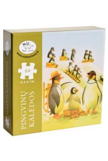 Pingvinų Kalėdos. Dėlionė (50 kortelių) | Kęstutis Kasparavičius