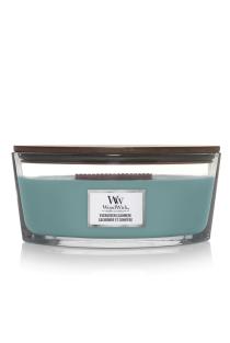 „WoodWick“ žvakė Elipse Evergreen Cashmere | 
