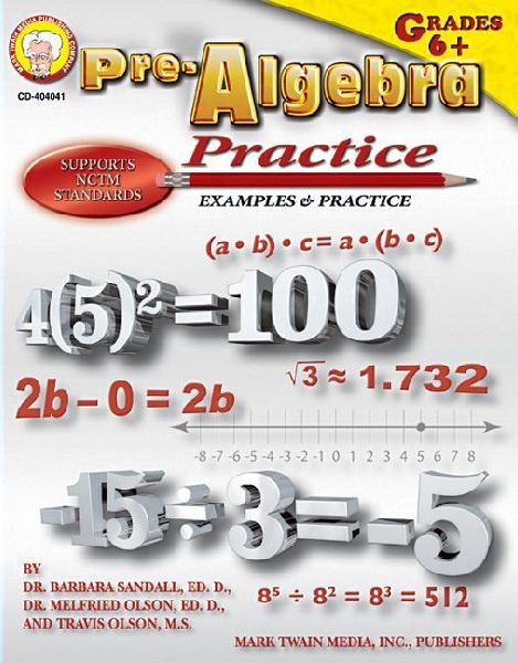 Pre-Algebra Practice Book