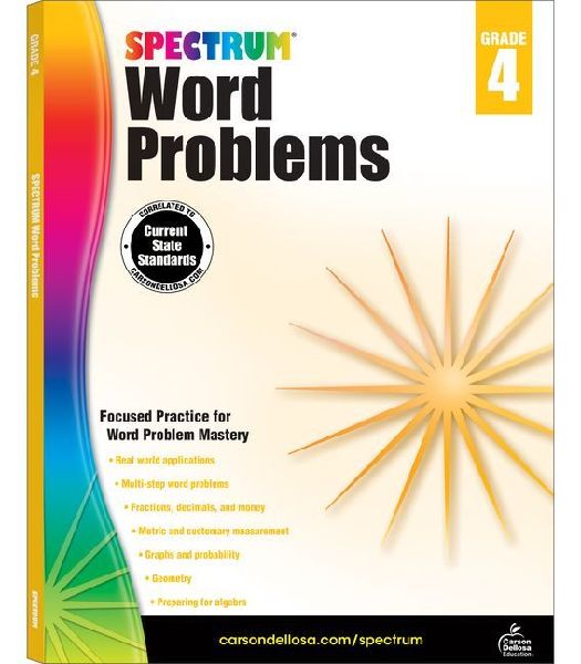 Word Problems, Grade 4: Volume 77