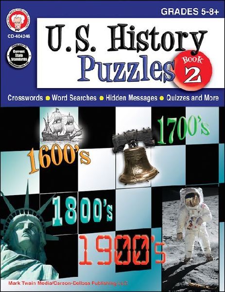 U.S. History Puzzles, Book 2