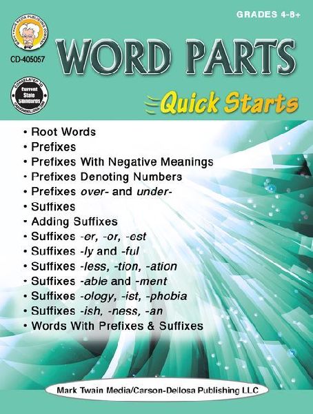 Word Parts Quick Starts