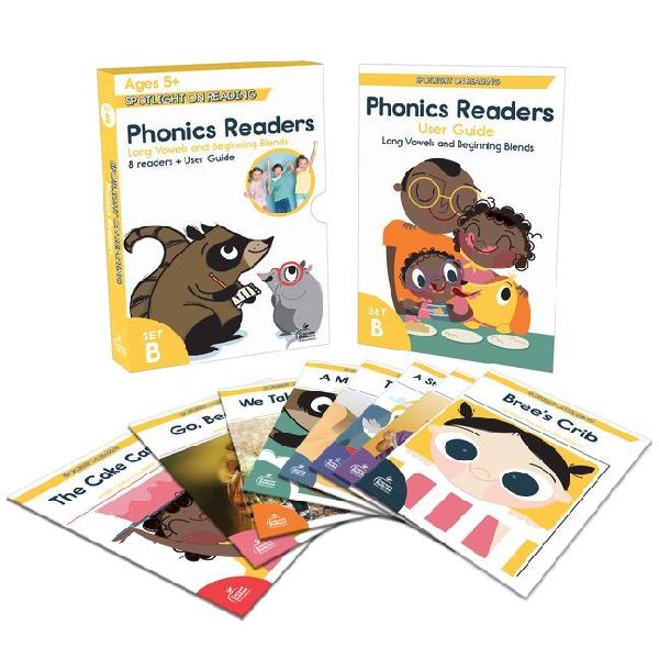 Spotlight on Reading Phonics Readers Set B: Long Vowels and Beginning Blends