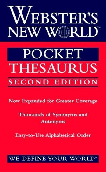 Websters New World Pocket Thesaurus, Second Edition