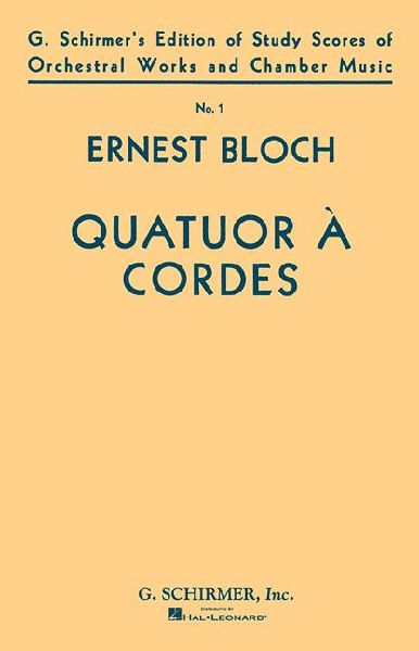 Quatuor a Cordes (String Quartet): Study Score