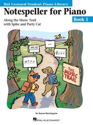 Notespeller for Piano - Book 1 Hal Leonard Student Piano Library Beginner Piano Method Treble and Bass Staff Note Reading Activities