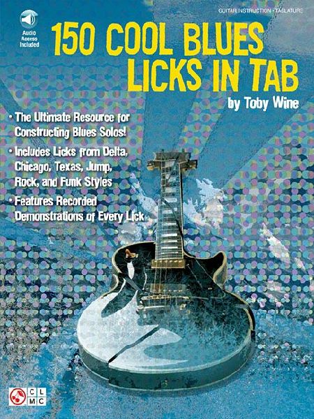 150 Cool Blues Licks N Tab Book/Online Audio