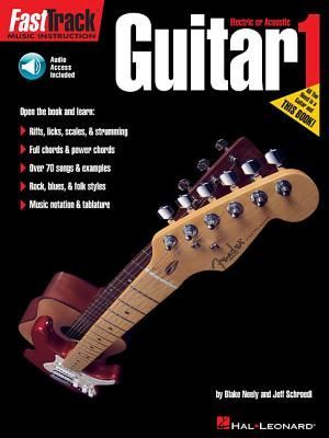 Fasttrack Guitar Method Book 1 Beginner Guitar Instruction for Electric and Acoustic with Online Audio