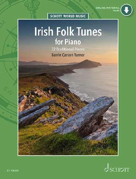 Irish Folk Tunes for Piano- 32 Traditional Pieces Book/Audio Online