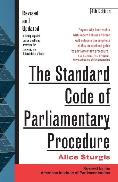 STNDRD CODE PARLIAMEN PROC, 4E