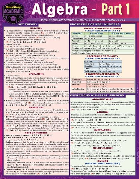 Algebra part 1