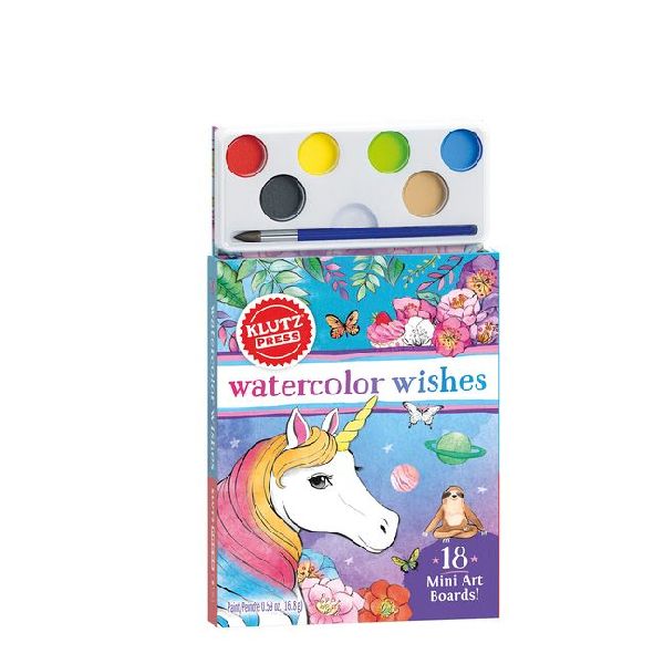 Watercolor Wishes Postcard Kit