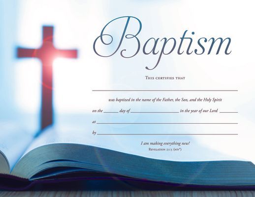 Certificates - Baptism