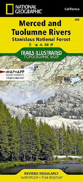 Merced and Tuolumne Rivers Map [Stanislaus National Forest]