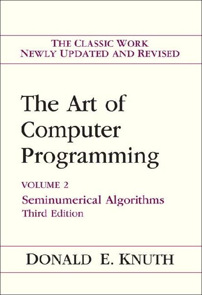 The Art of Computer Programming: Seminumerical Algorithms, Volume 2