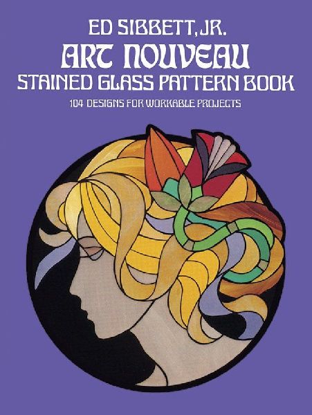 Art Nouveau Stained Glass Pattern Book